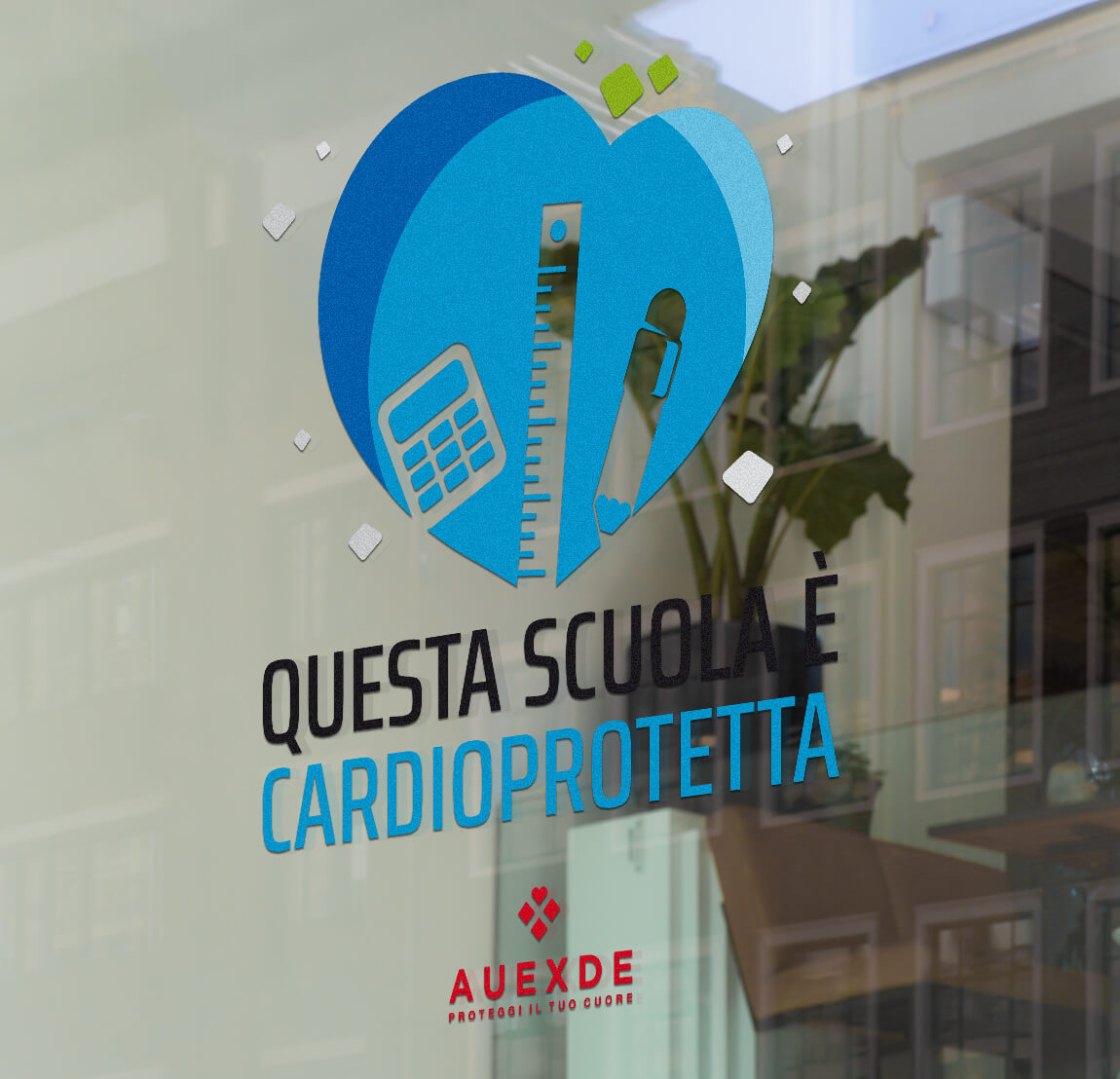 Auexde Vetrofania Scuola