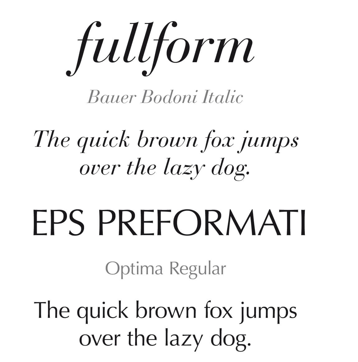 Logo Fullform Fonts